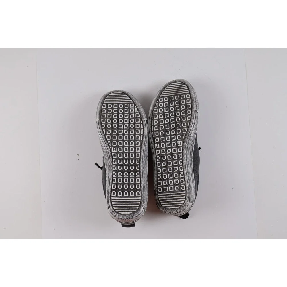 Gelato Tampa Sneakers Black Leather Platform Low Top 36 NEW